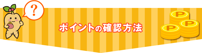 ポイントの確認方法