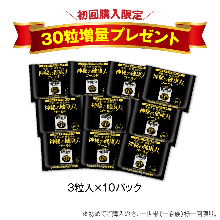 神秘の健康力ゴールド|商品説明 ｜高麗人参 健康食品 通販市場売上高NO