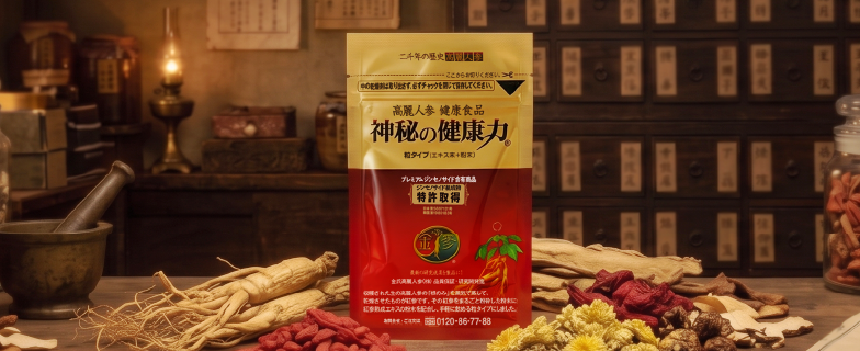 神秘の健康力レギュラー|商品説明 ｜高麗人参 健康食品 通販市場売上高